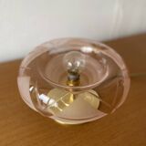 Vintage glass globe table lamp