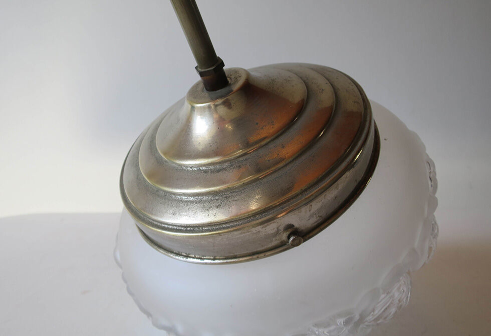 Art deco globe chandelier