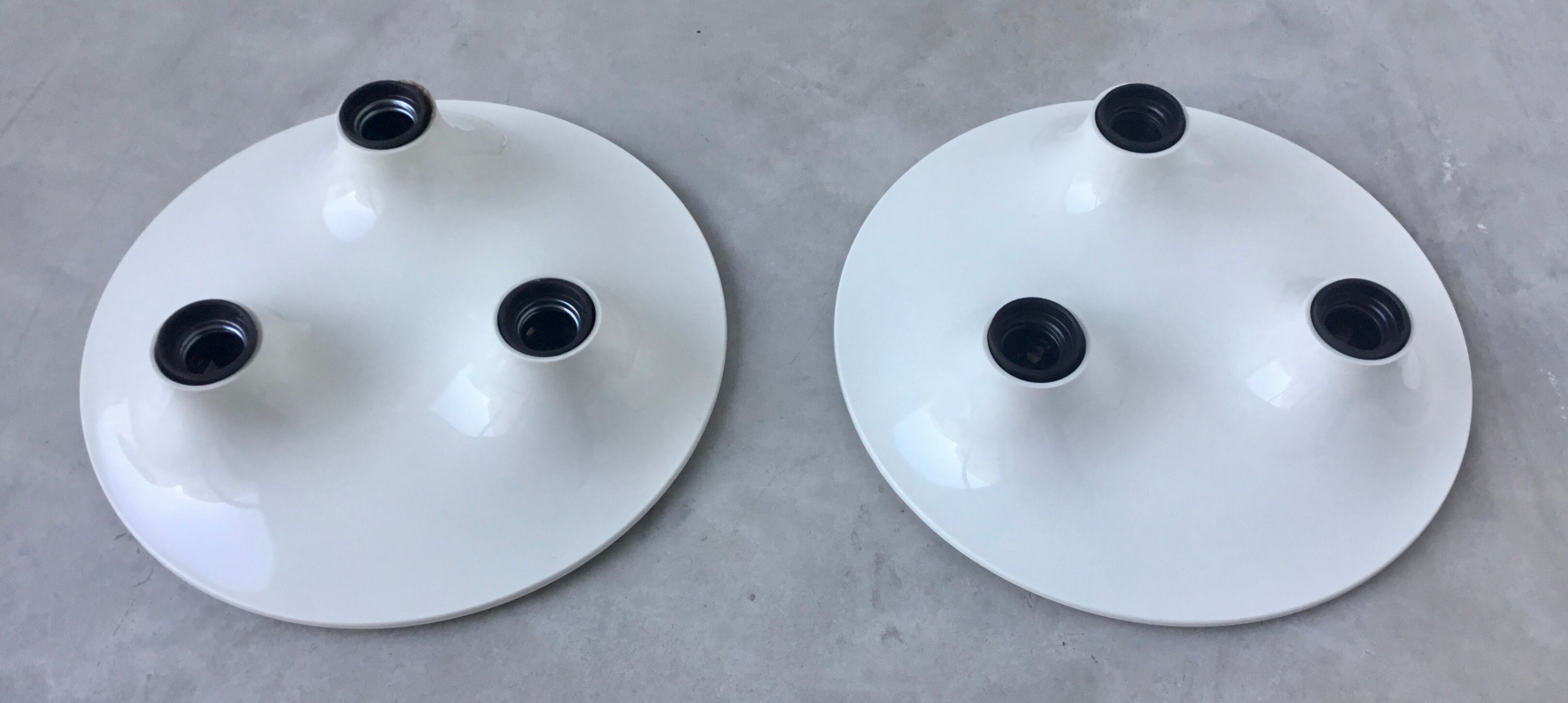 Paire d’appliques Triteti par Vico Magistretti pour Artemide - design Italie 1960