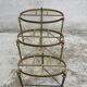 Vintage bronze, brass and onyx nesting table