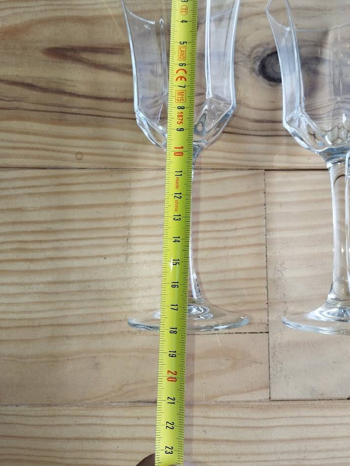 4 crystal glasses from Arques – Octime model