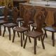 Ensemble de 8 chaises monastère 1950’s