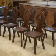 Set of 8 monastery chairs 1950s