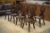 Ensemble de 8 chaises monastère 1950’s