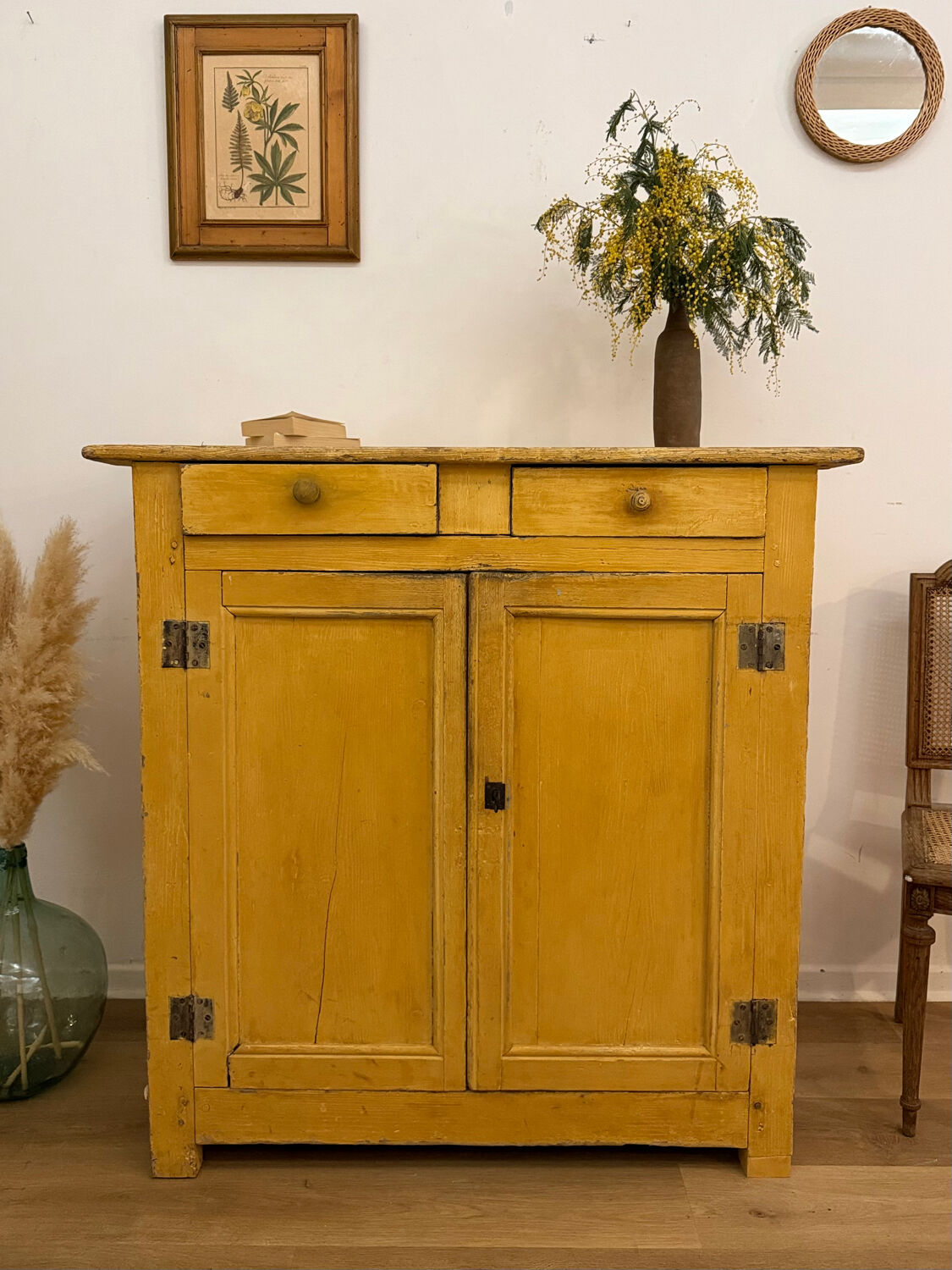 Antique country buffet