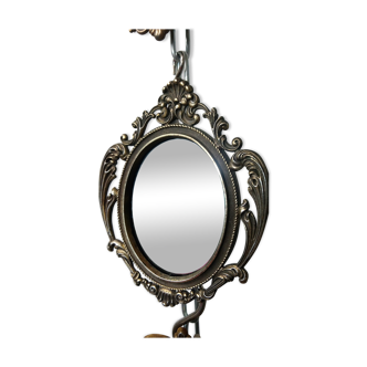 Miroir en laiton 11x13cm