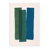 painting on paper - abstract illustration B57 - signed Eawy