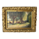 Oil on canvas of a Norman landscape with cows circa 1900.