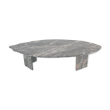 Italian marble leaf shape coffee table, 1980's