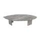 Italian marble leaf shape coffee table, 1980's