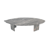 Italian marble leaf shape coffee table, 1980's