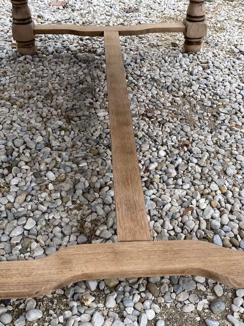 Sanded farmhouse table extension up to 2.54m