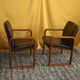 Pair of leather armchairs