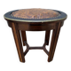 Tabouret de piano assise cuir art déco