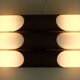 Wall lamp design klaus link for neuhaus-leuchten 1960s metal satin glass
