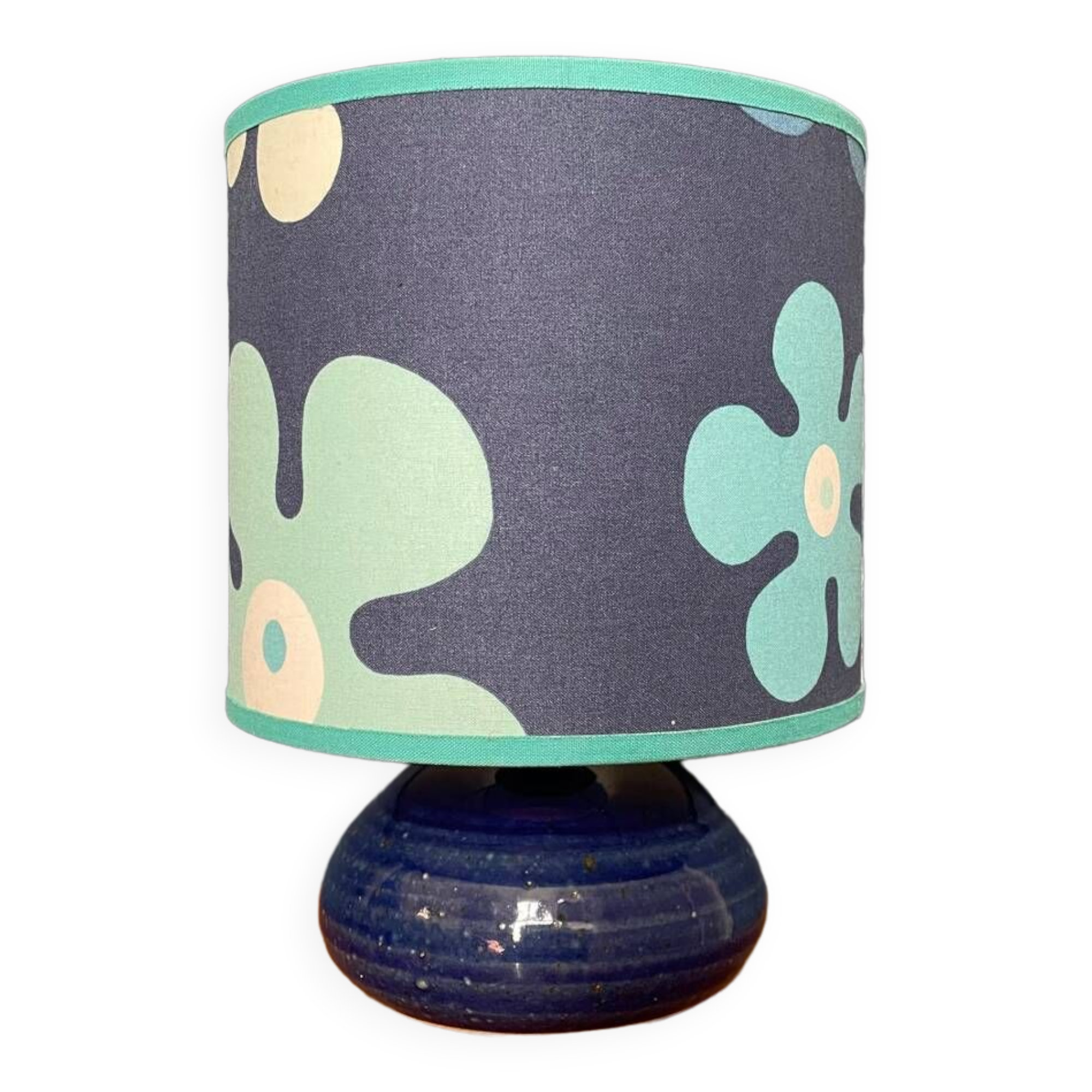 Vintage blue table lamp