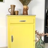 Old yellow vintage jam maker