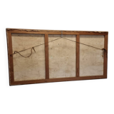 Vintage French Painting With Boats In Harbor by Bourgeois, mid-century