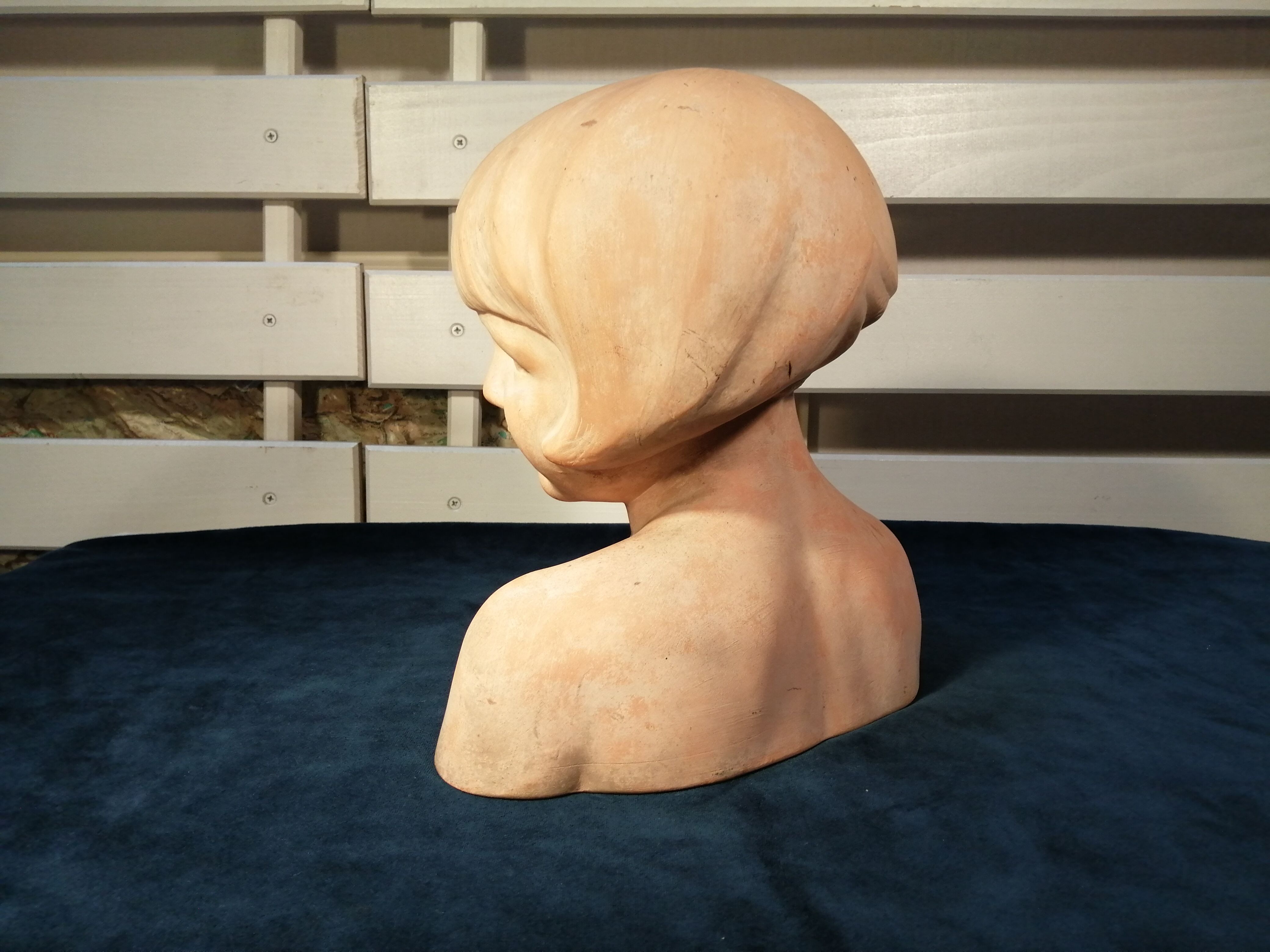 Grandmother girl in terracotta