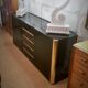 Lacquered and brass sideboard edited by Marie Sabot in the 70