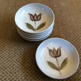 Series of 6 hollow plates