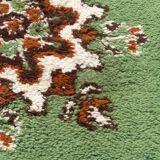 Tapis Rabat Maroc en laine de mouton points réalisés main  167 x 83 cm vintage