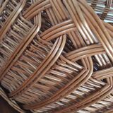 Woven wicker basket
