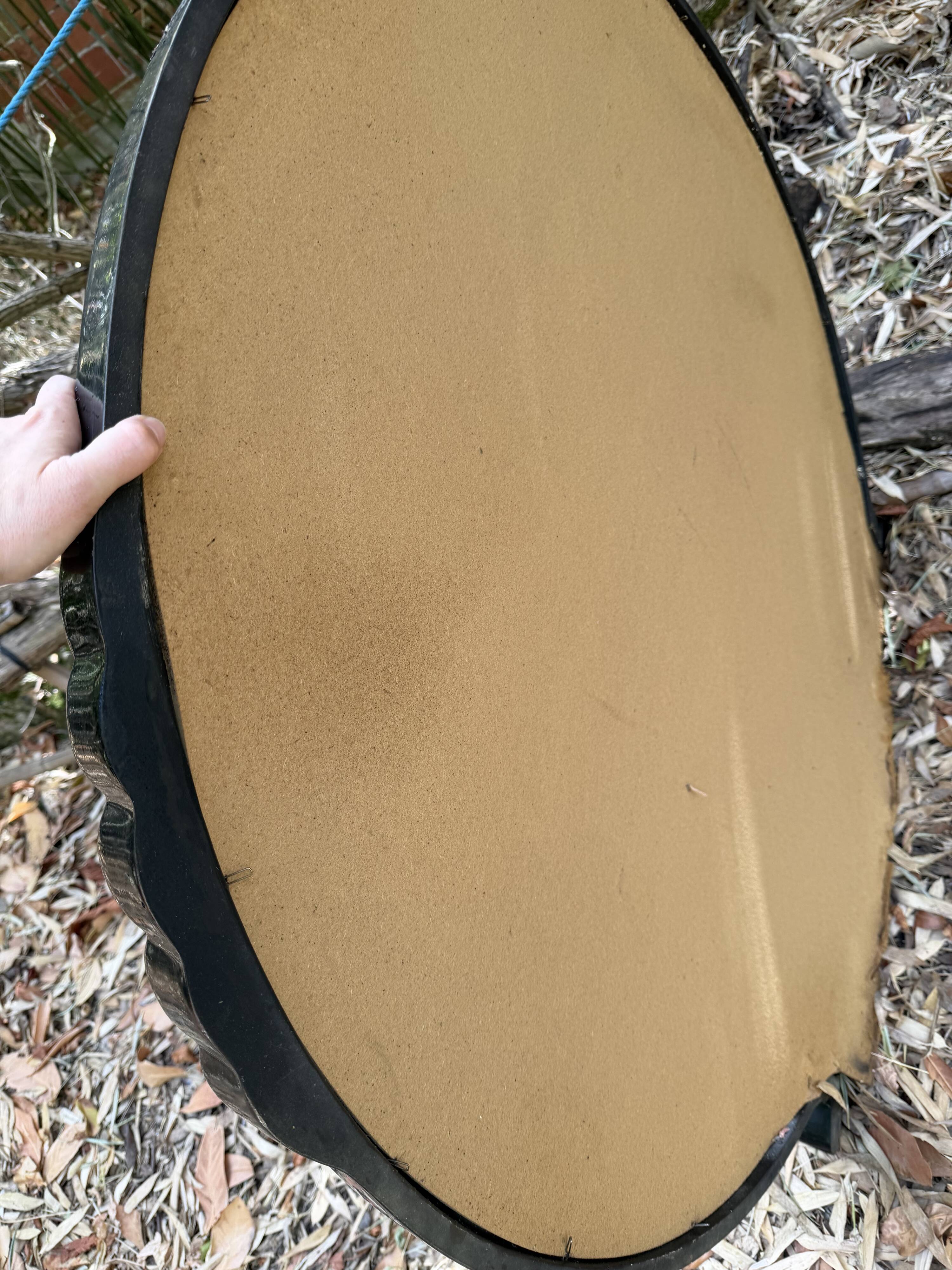 Postmodern "Black Swan" large mirror, 1970s-1980s.