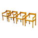 4 dining chairs "Carimate" by Vico Magistretti for Cassina,