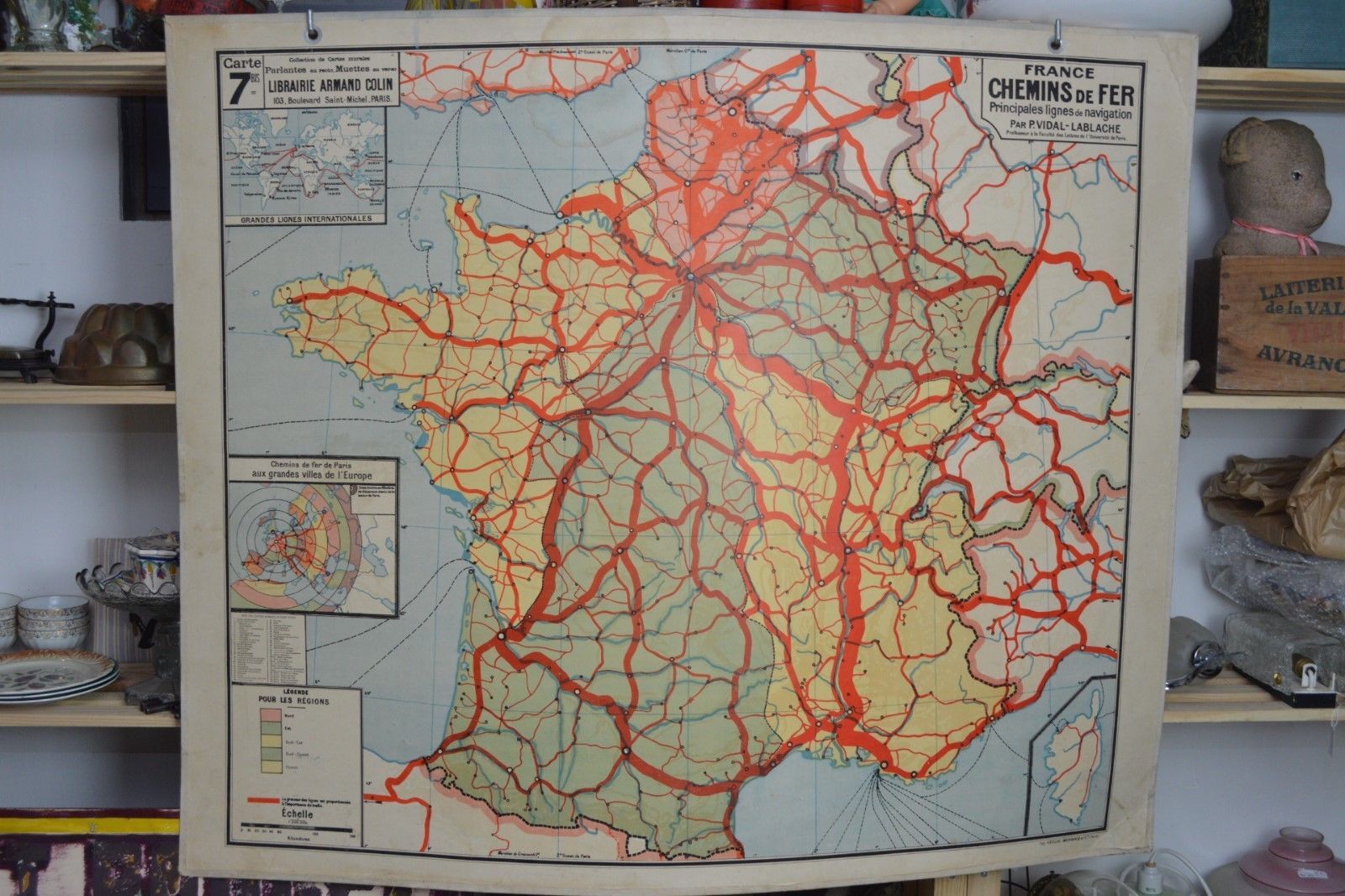France Vidal Lablache school map