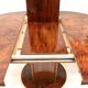Elegant vintage Art Deco extendable round dining table