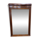 Wooden fireplace mirror