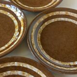 Set of 4 Digoin Sarreguemines "Mary" plates