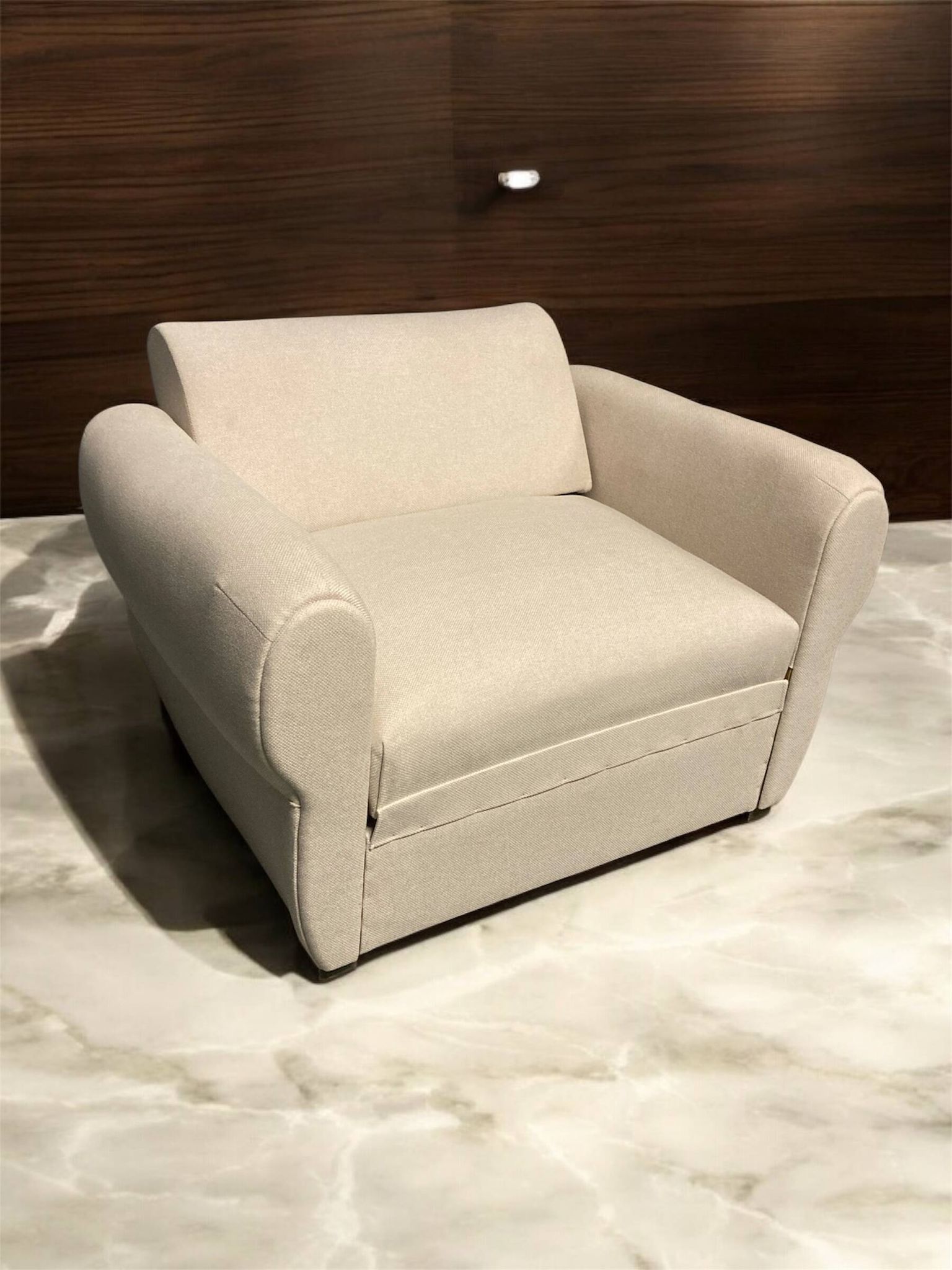 Fauteuil 30 's avec espace rangement sous assise