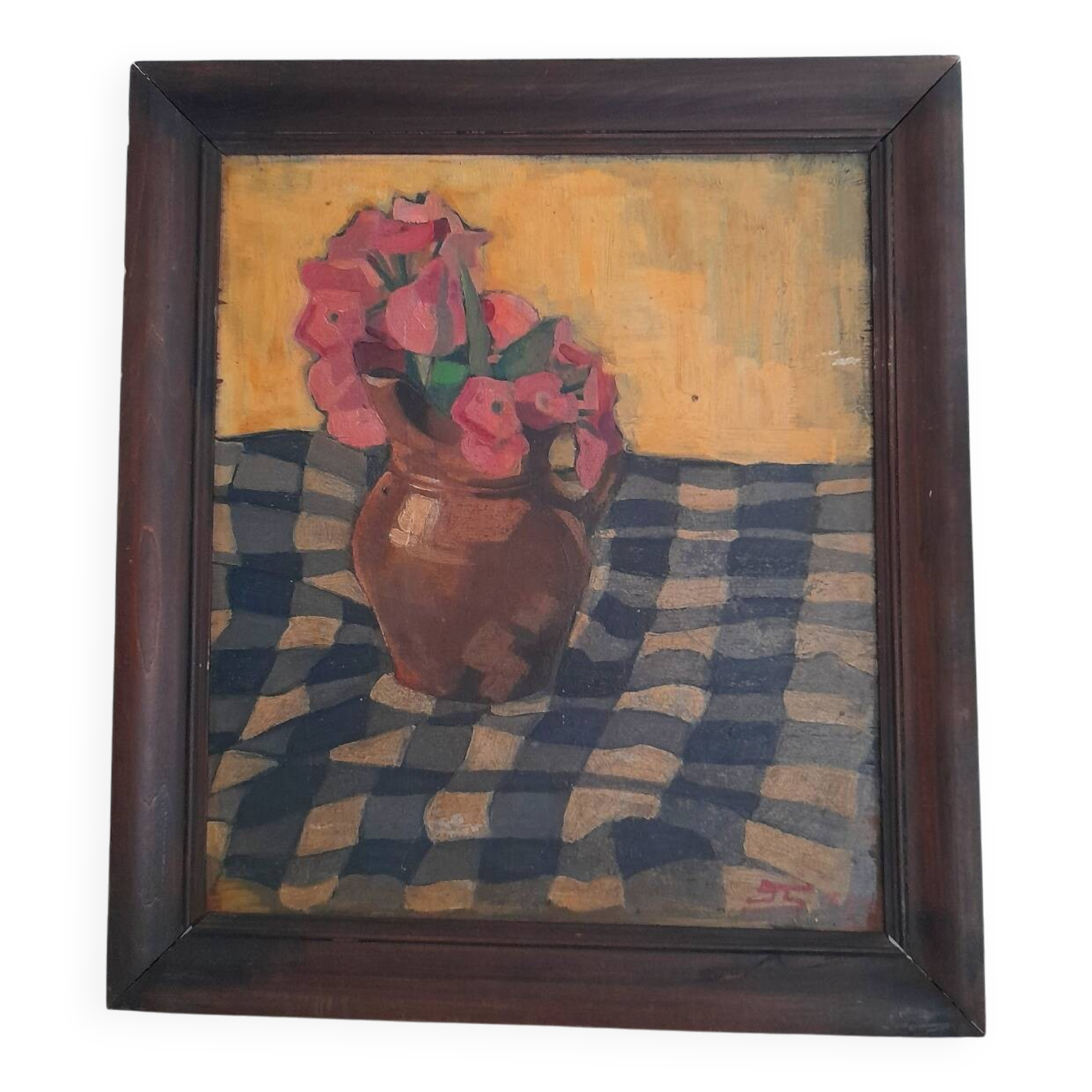 Nature morte bouquet de fleur fauve