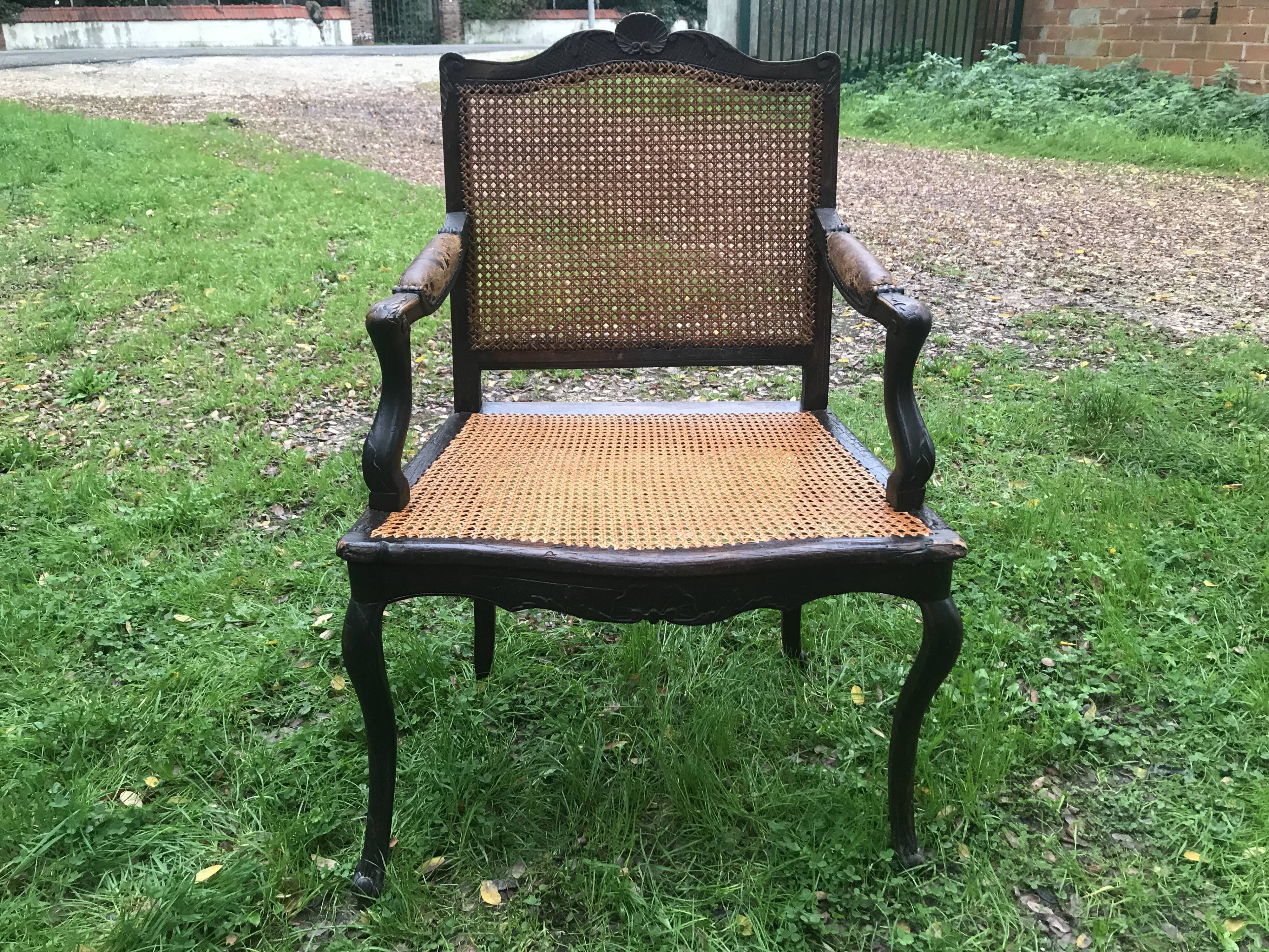 Regency Louis XV period office chair