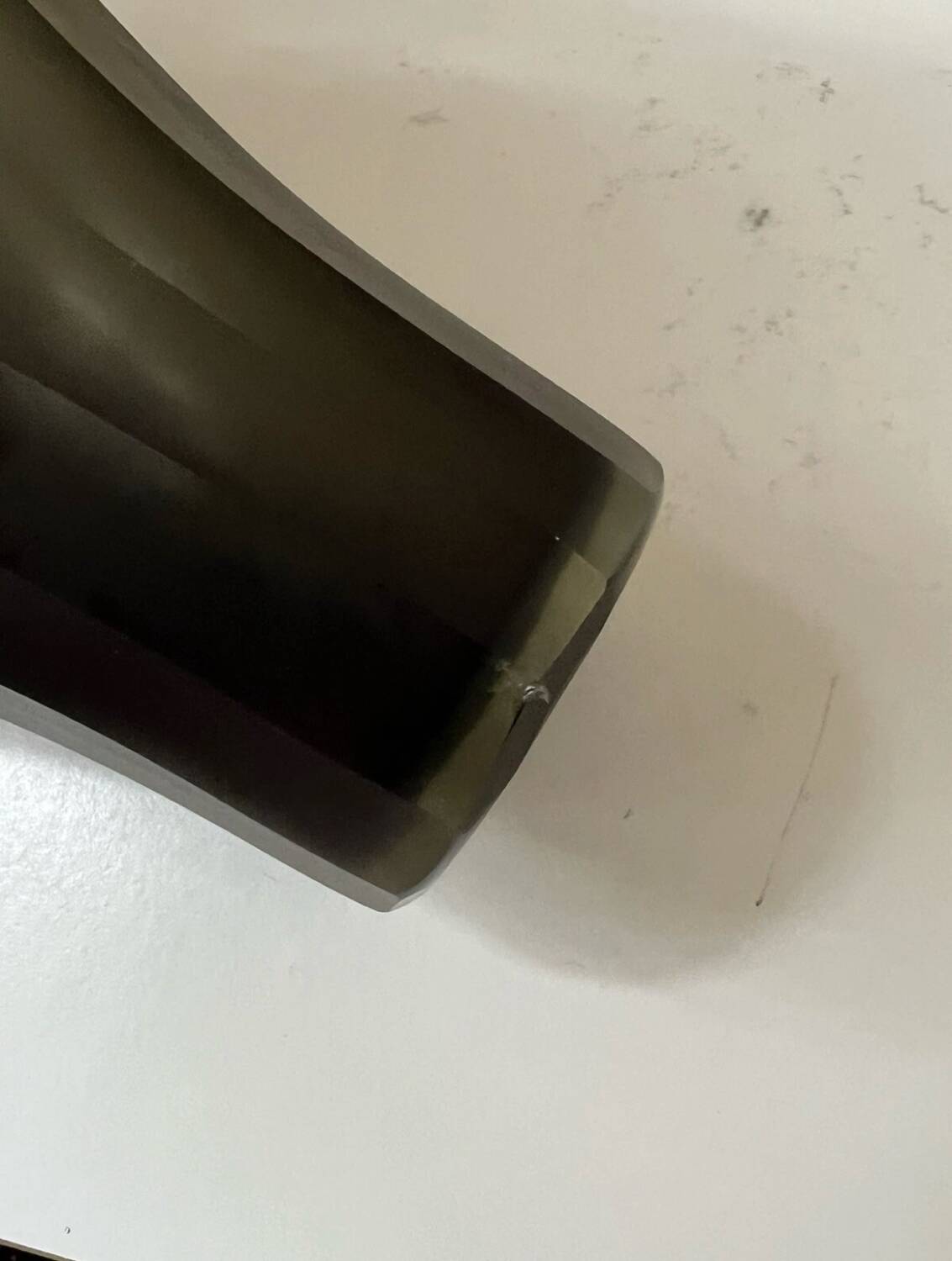 Vintage frosted grey vase