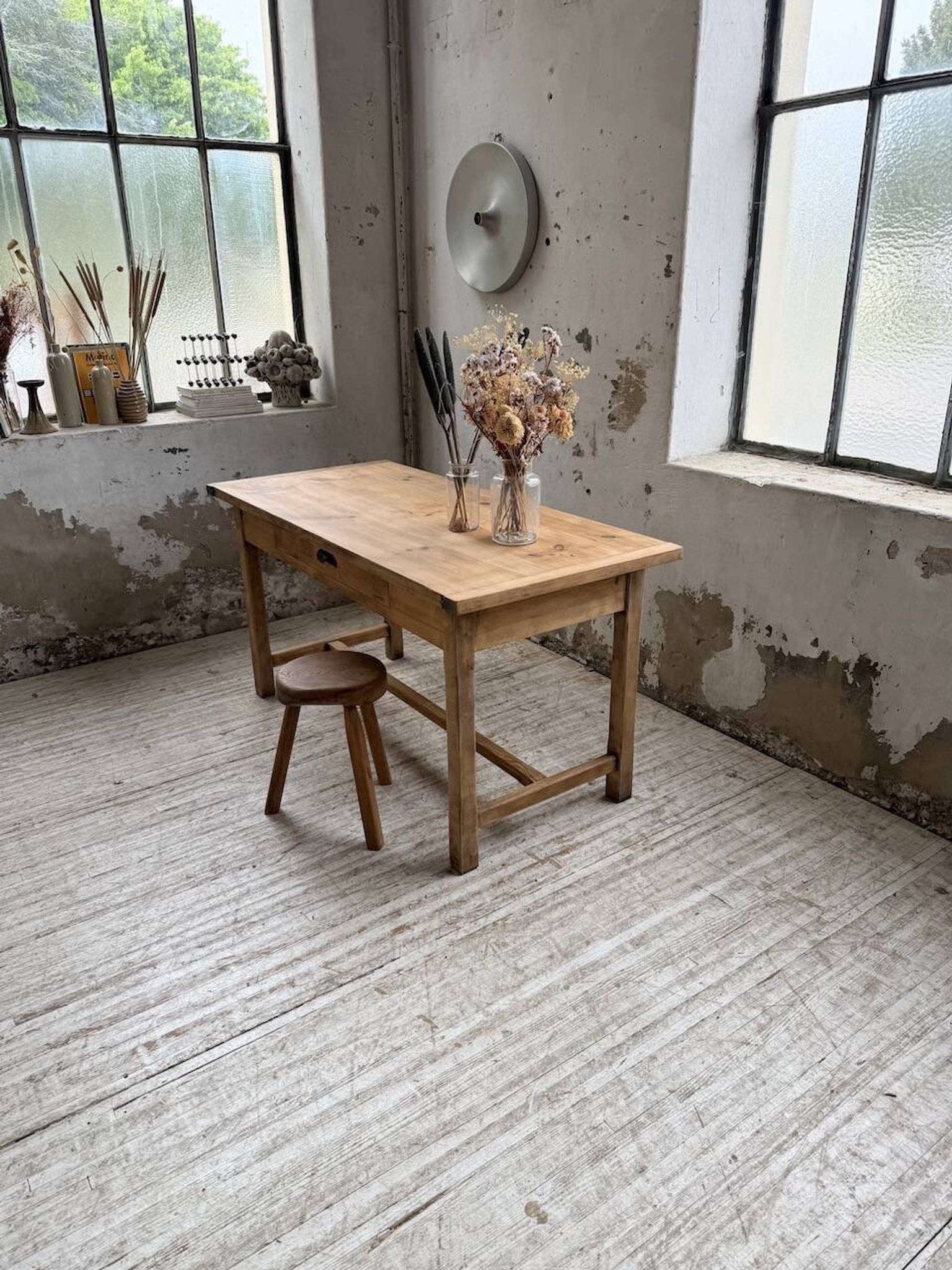 Farm table in pine, 1950s