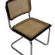 Cesca chair b32 model in chrome and black by Marcel Breuer