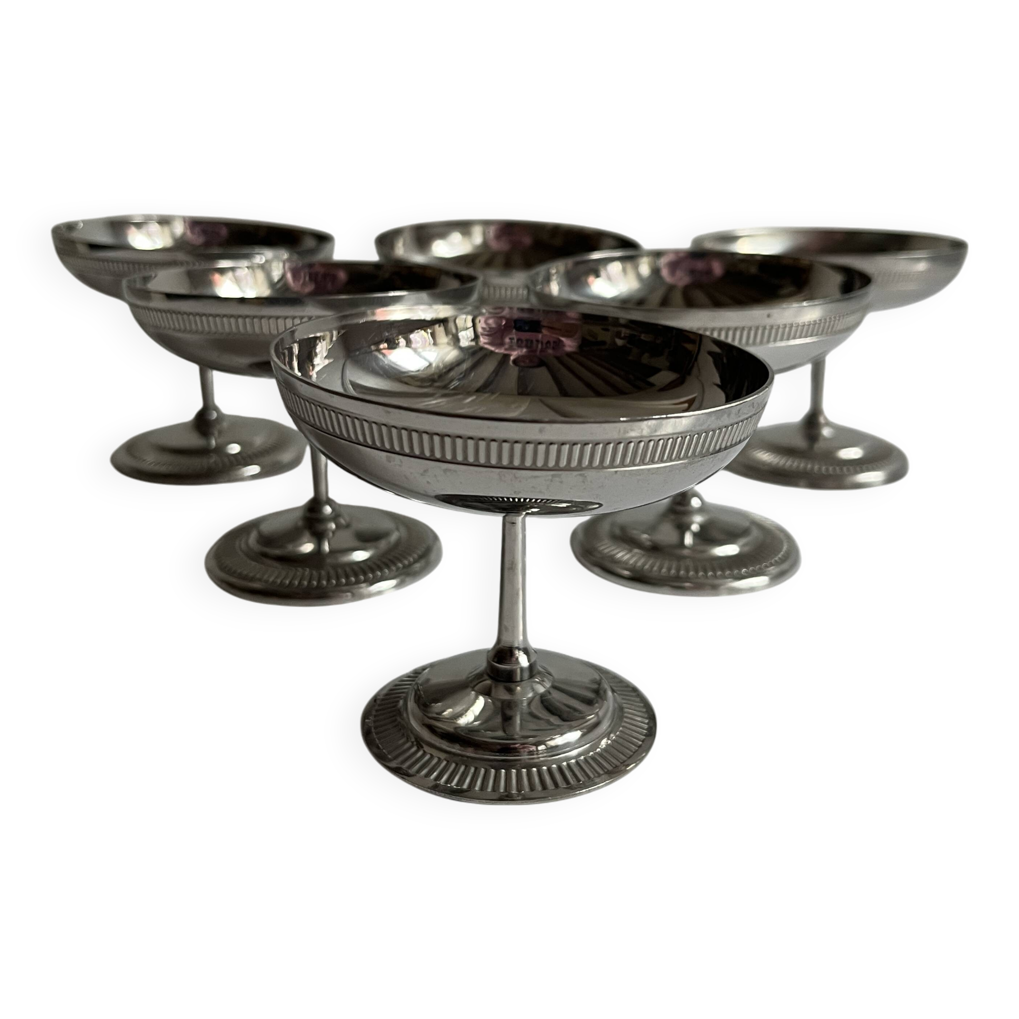 Stainless steel ice cream cups