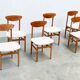 Ensemble de six chaises de salle à manger italiennes