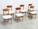 Set of six Italian dining chairs