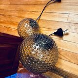 Pair of vintage chandeliers Design Motoko Ishi Rolf Kruger