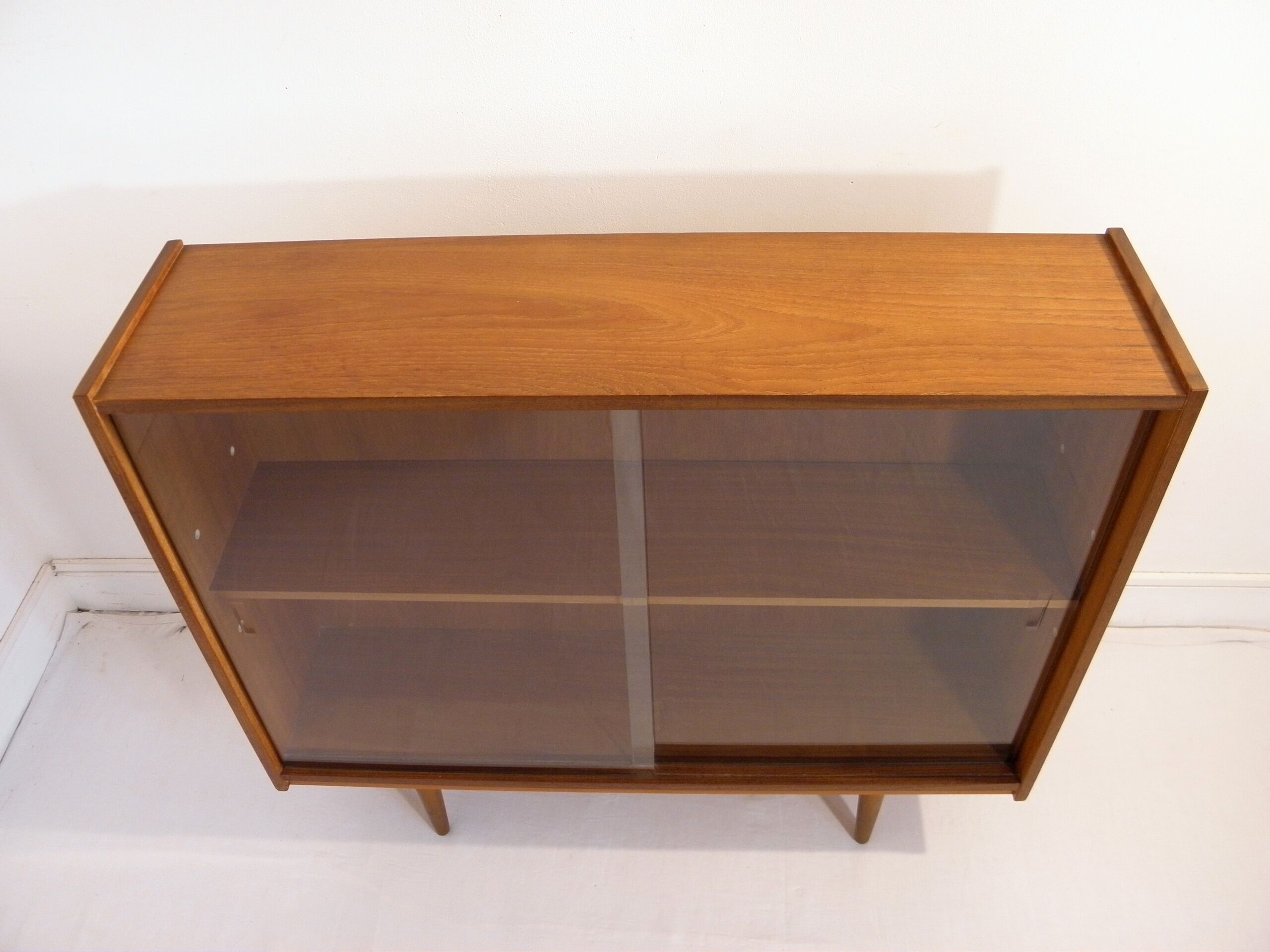 Low library, 1960s teak display case