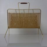 French metal magazine rack, 1960s