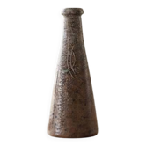 Vintage bottle vase in glazed stoneware from the Schlondes workshop, height 20cm.