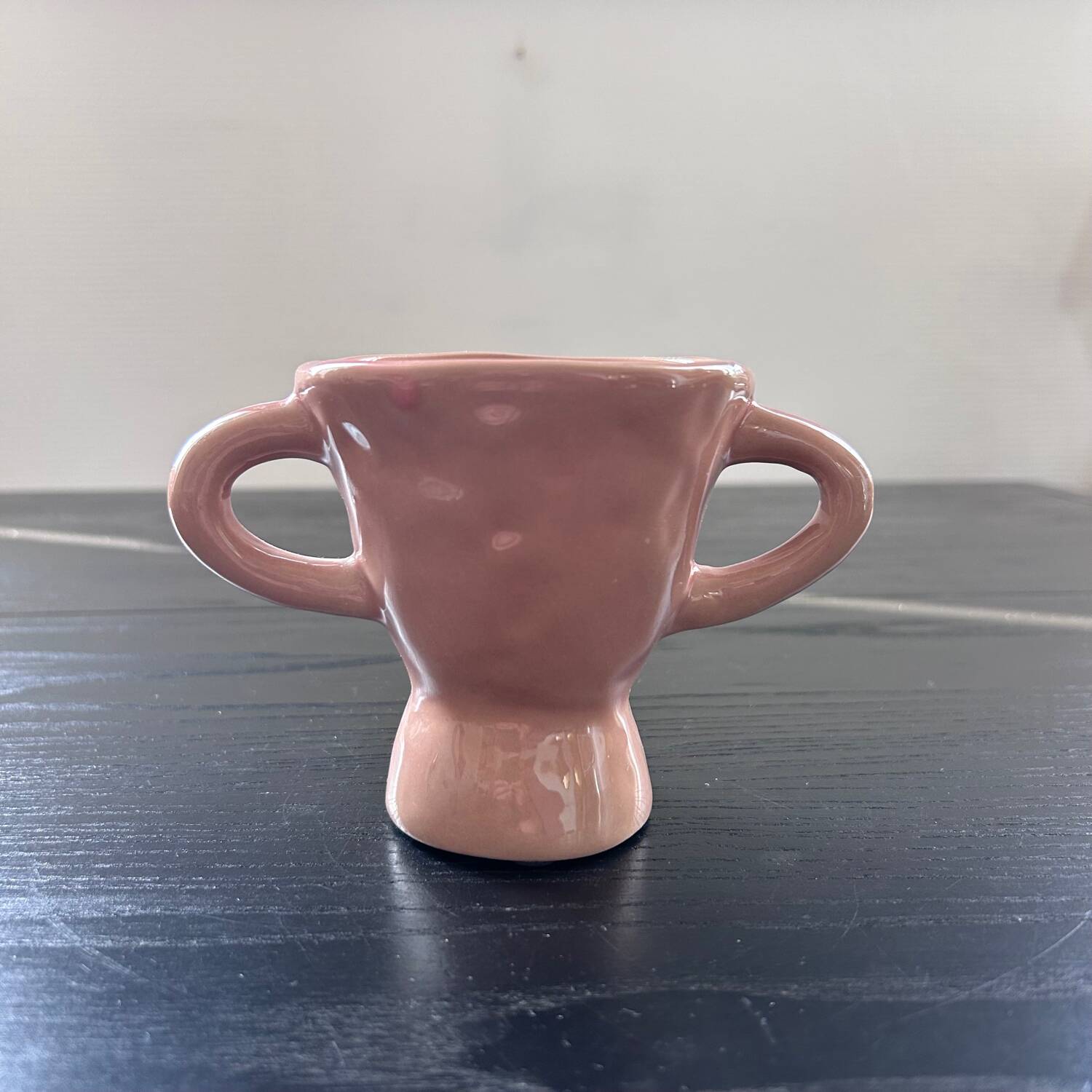 Pink handmade vase