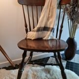Large format chair turned wood