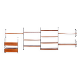 Teak Wall System by Kajsa & Nils Nisse Strinning for String, 1960s