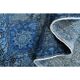 1970s Vintage Persian Handmade Wool Cotton Blue Area Rug 297x385